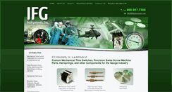 Desktop Screenshot of ifginstrumentsinc.com